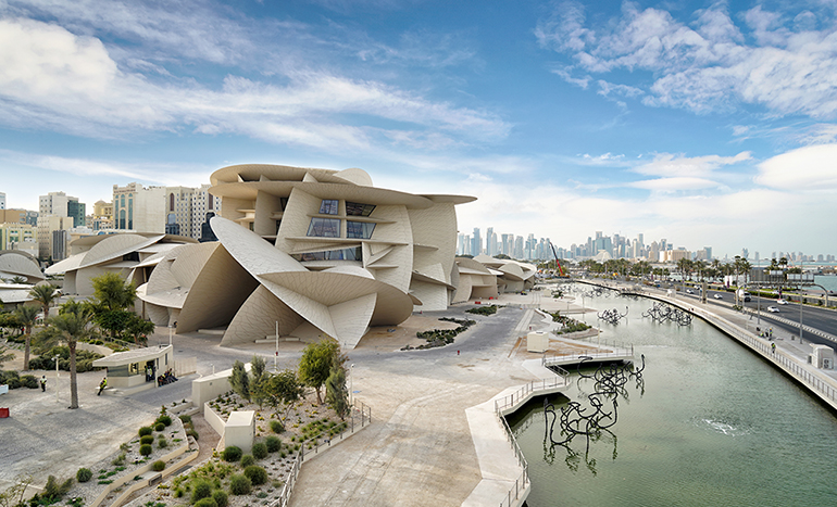 The National Museum of Qatar, Landmark of Qatar. 